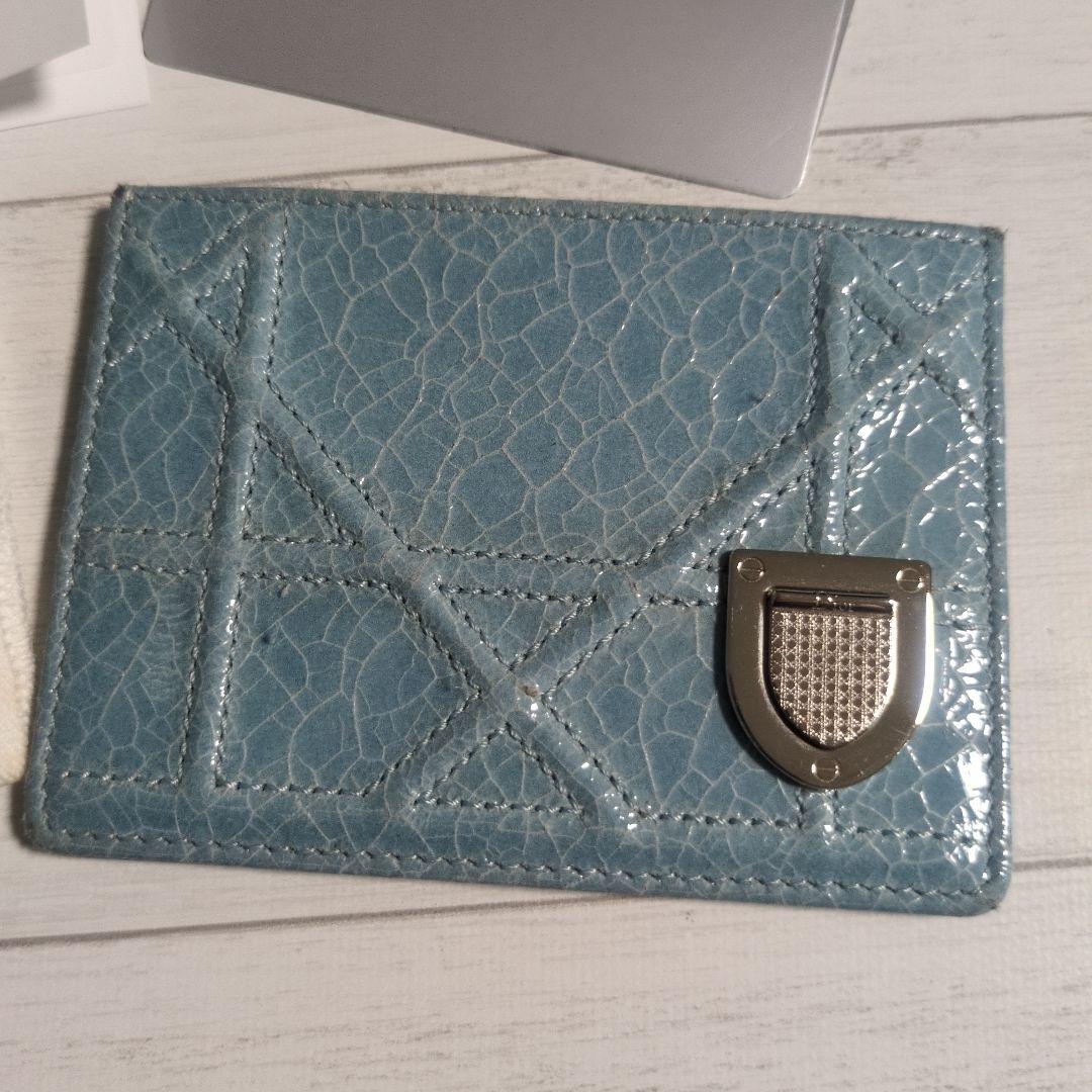 Dior デイオール 名刺入れ 水色 中古