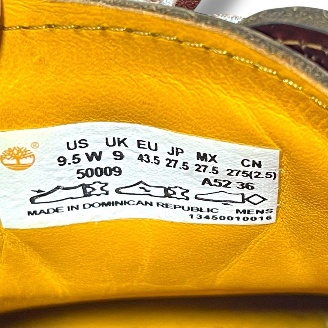 Timberland デッキシューズ バーガンディ レザー 本革 3eye