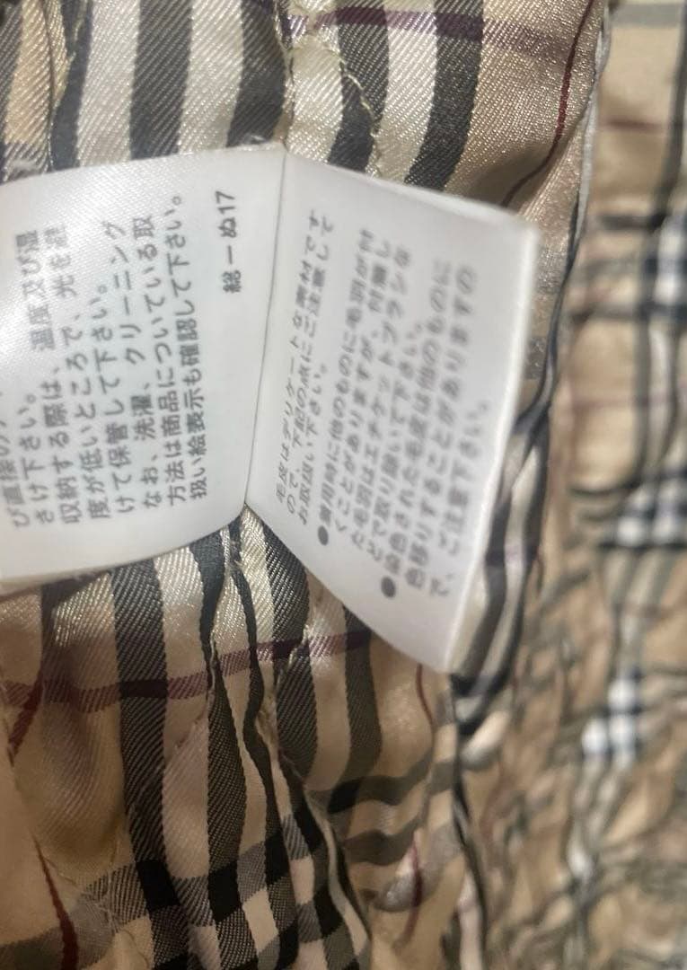 バーバリーブラックレーベル　モッズコート Lサイズ　ノバチェック