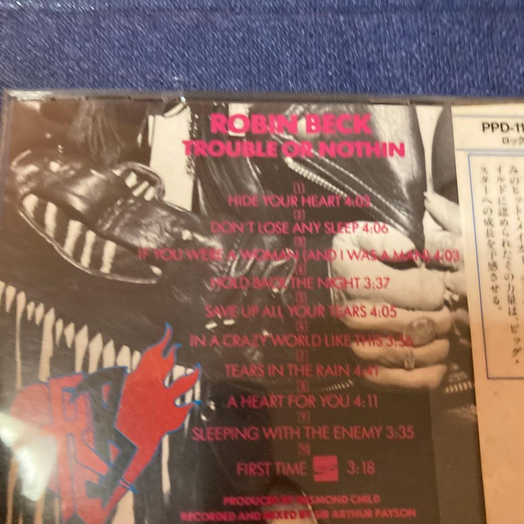 トラブル オア ナッシング ロビン ベック　ROBIN BECK 帯付　洋楽CD
