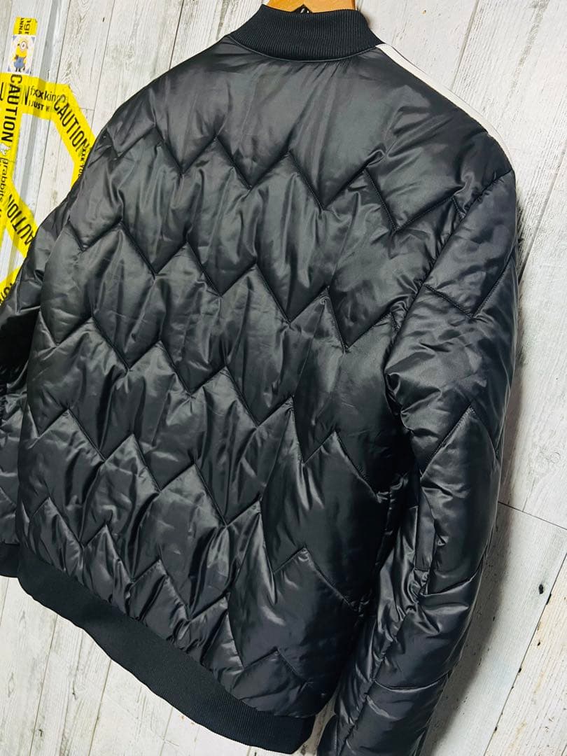 adidas キルティングジャケット ダブルジップ ブラック SST 新品未使用