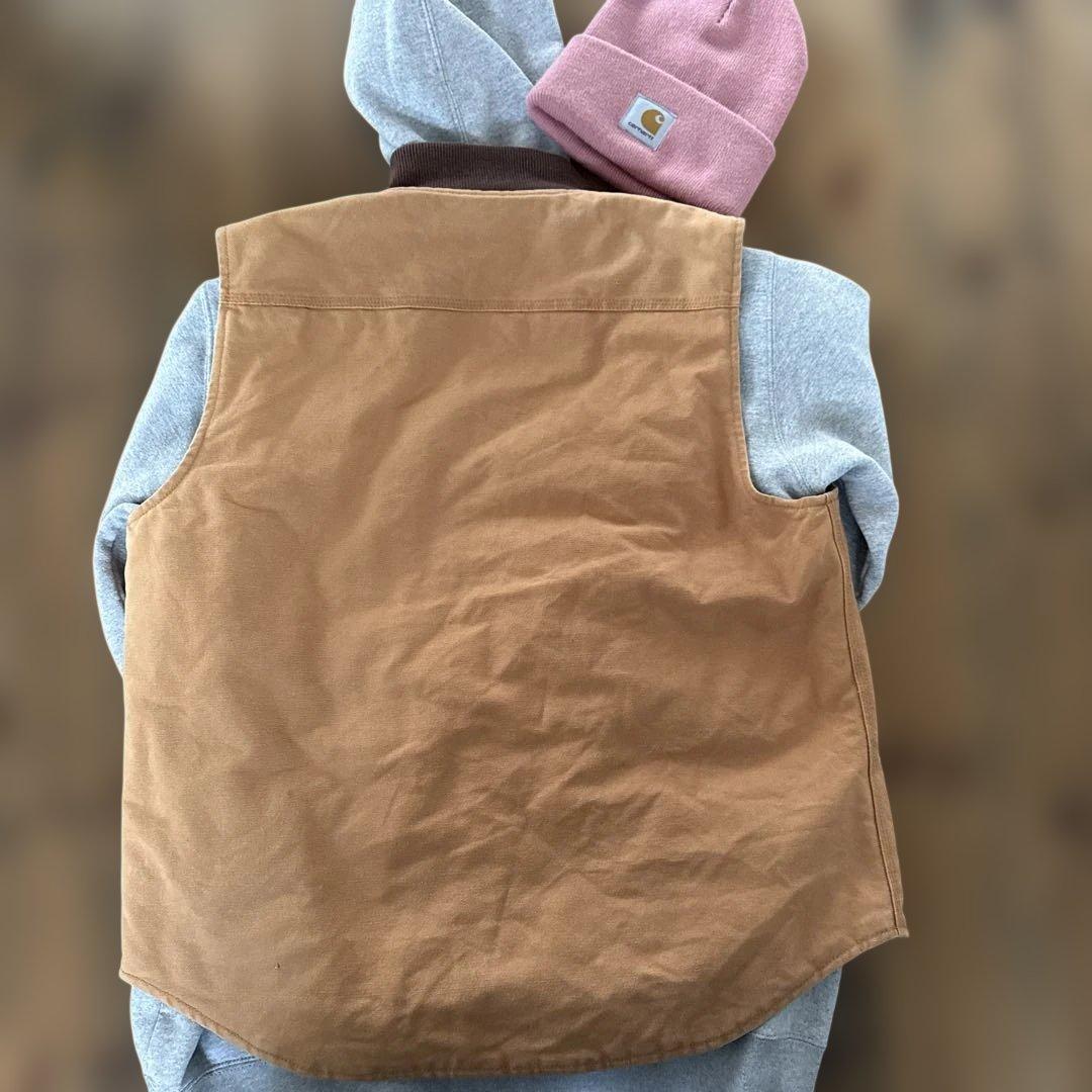 XLARGE ブラウン ダックベスト L