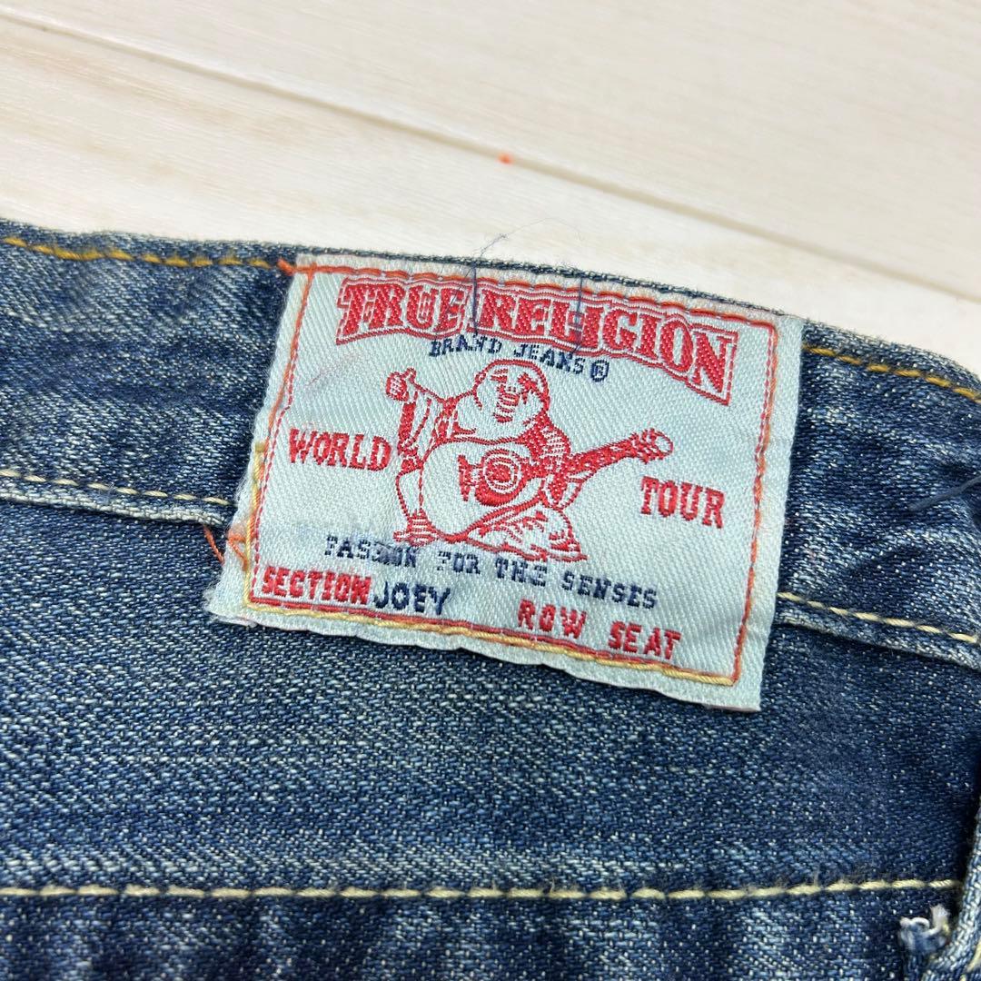 TRUE RELIGION ダメージ加工ローライズデニム　USA製 JOEY