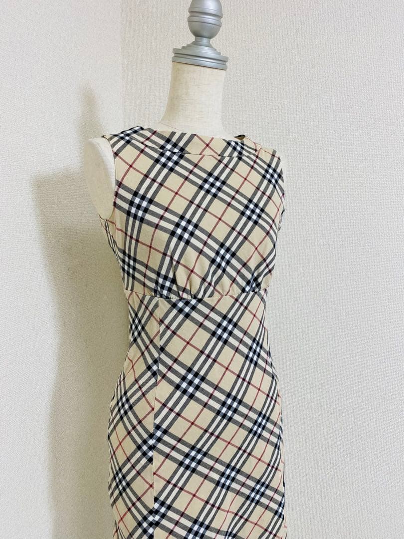 BURBERRY BLUE LABEL ボートネック ワンピース