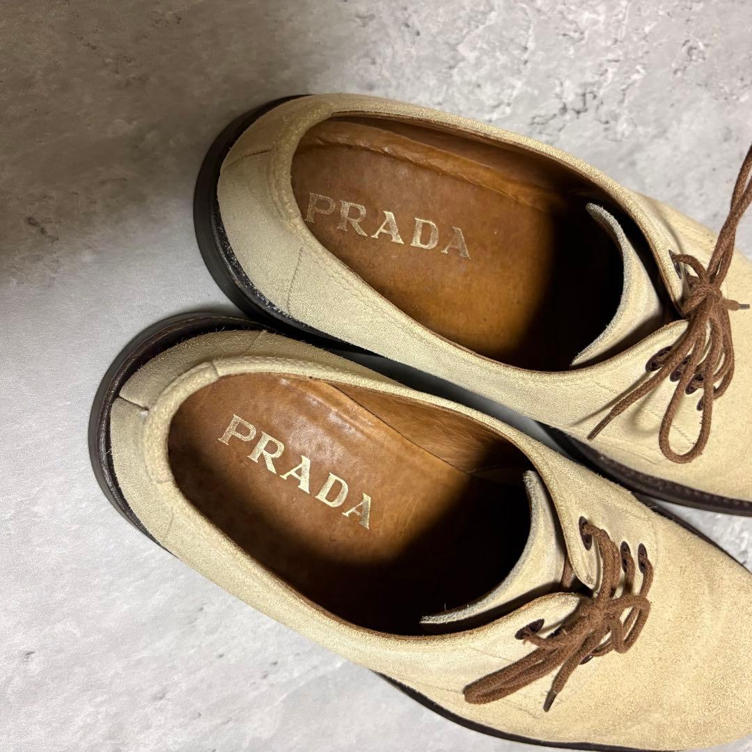 90s PRADA archive suède leather shoes