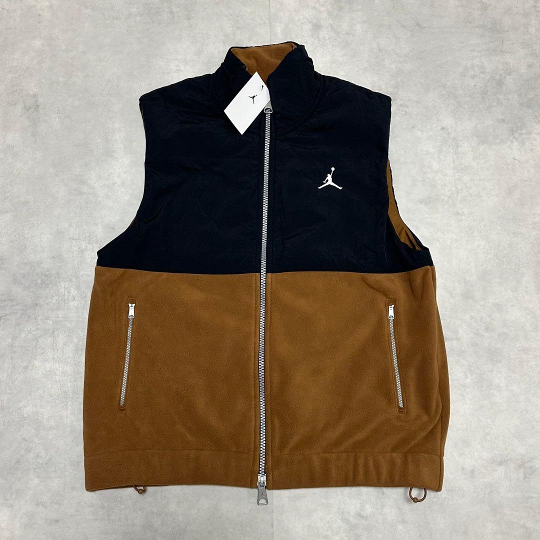 新品 ナイキ ジョーダン ベスト フリース ブラウン ジャージ