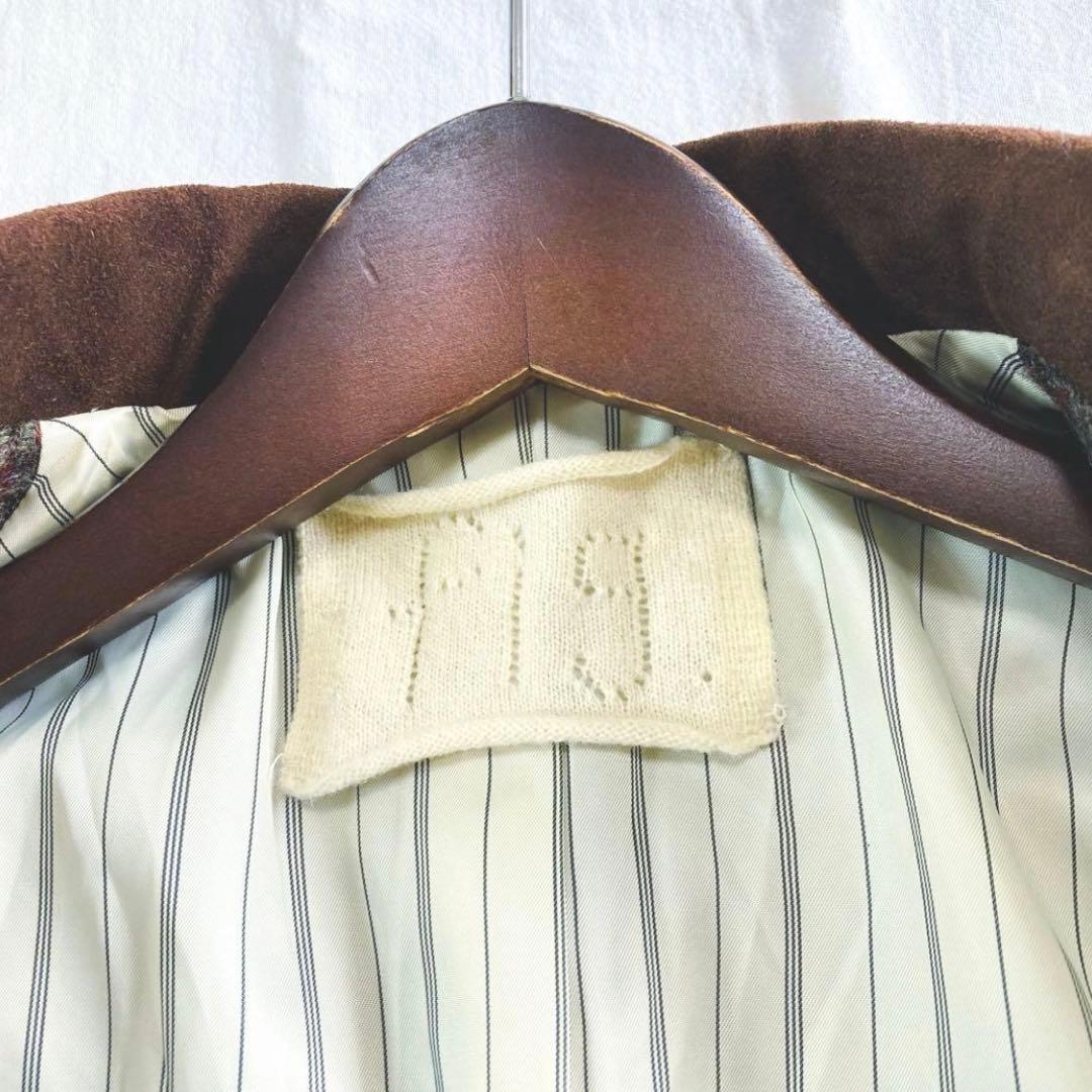 美品★fig london ハリスツイード チェックウールジャケット