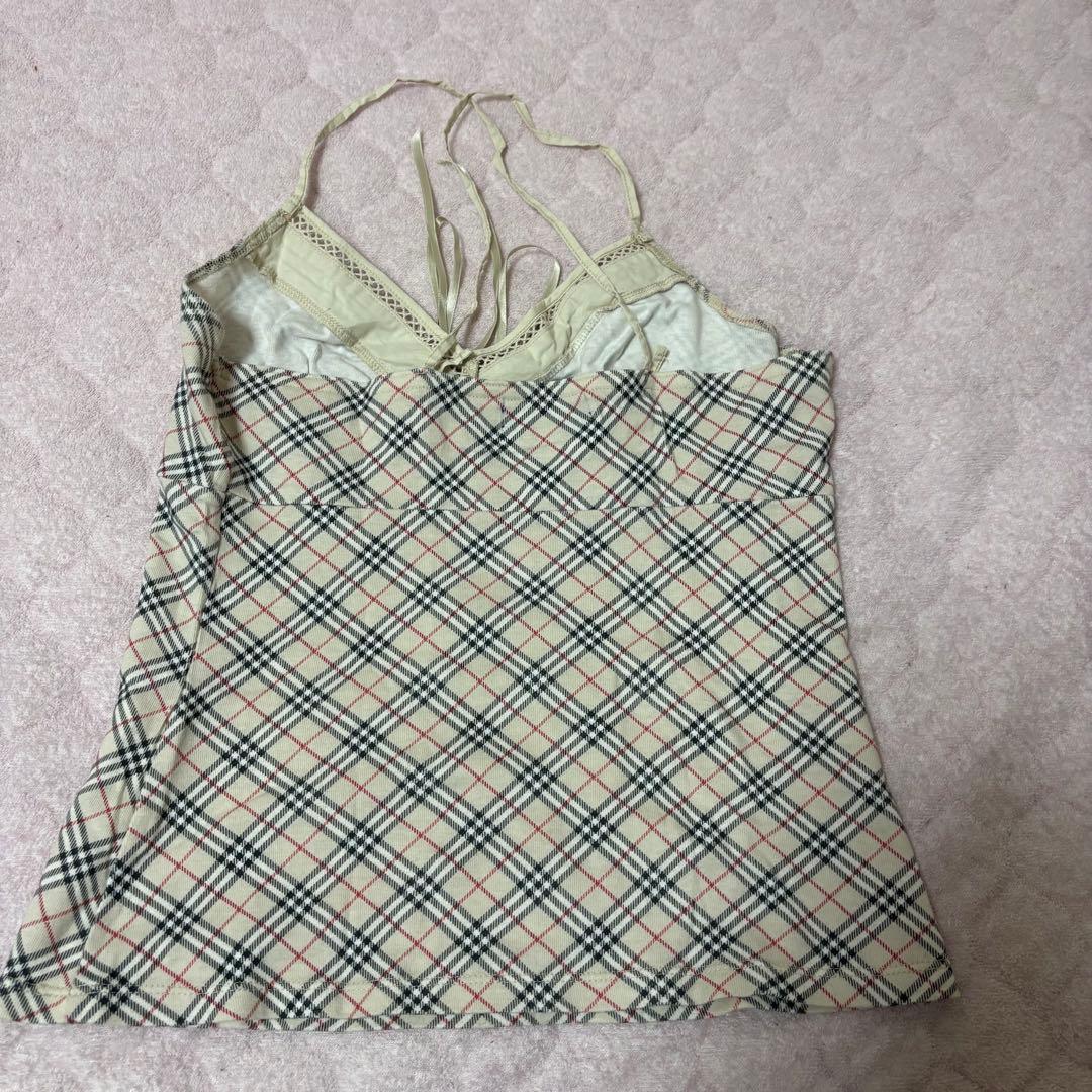 Burberry チェック柄キャミソール