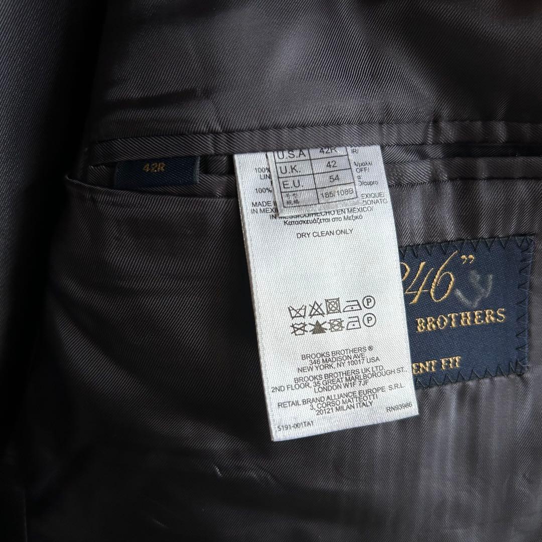 BROOKS BROTHERS 銀ボタン 紺ブレ ブレザー 42