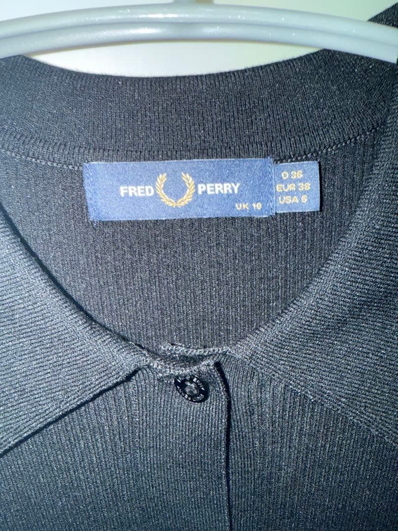 【FRED PERRY】フレッドペリー　ワンポイント　リブポロシャツ