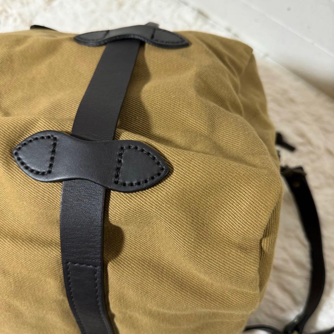 使用級✨FILSON RUGGED TWILL DUFFLE BAGタン　レザー
