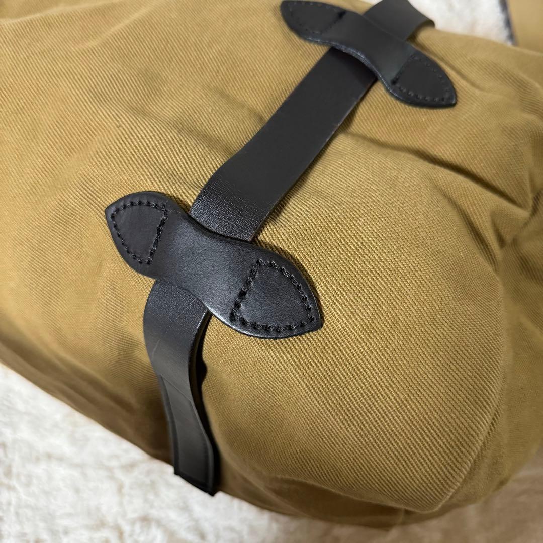 使用級✨FILSON RUGGED TWILL DUFFLE BAGタン　レザー